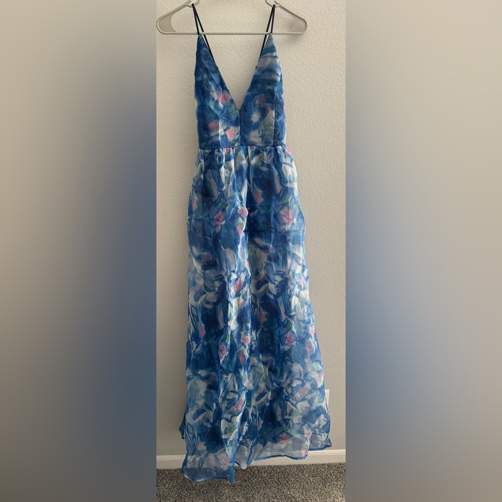 Blue Floral Gown